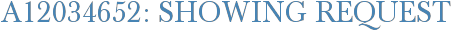 A12034652: Showing Request