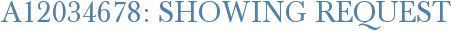 A12034678: Showing Request