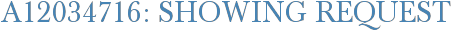 A12034716: Showing Request