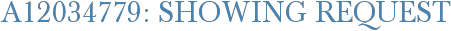 A12034779: Showing Request