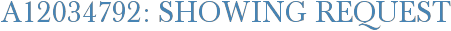 A12034792: Showing Request