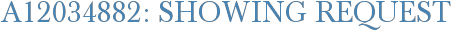 A12034882: Showing Request
