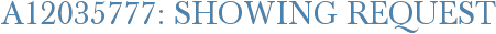 A12035777: Showing Request