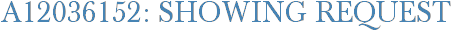 A12036152: Showing Request
