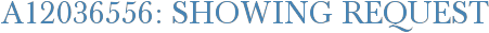 A12036556: Showing Request