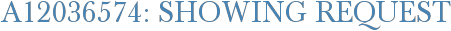 A12036574: Showing Request