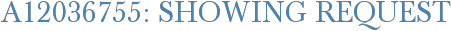 A12036755: Showing Request