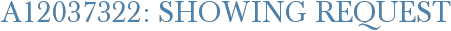 A12037322: Showing Request