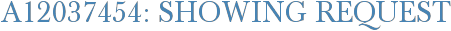 A12037454: Showing Request