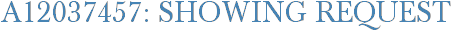 A12037457: Showing Request