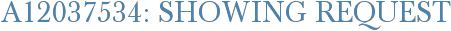 A12037534: Showing Request