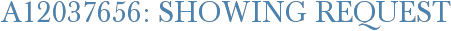 A12037656: Showing Request