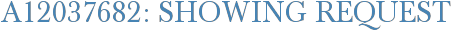 A12037682: Showing Request