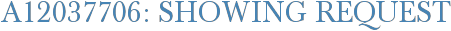 A12037706: Showing Request