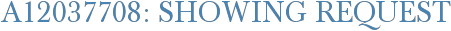 A12037708: Showing Request