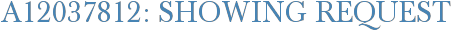 A12037812: Showing Request