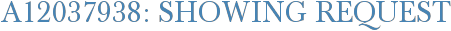 A12037938: Showing Request