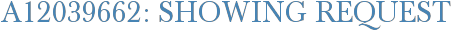 A12039662: Showing Request