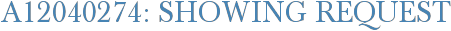 A12040274: Showing Request
