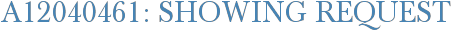 A12040461: Showing Request
