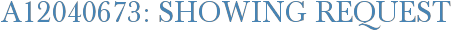 A12040673: Showing Request