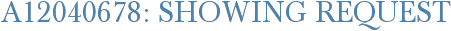 A12040678: Showing Request