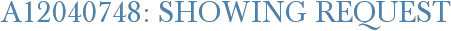 A12040748: Showing Request