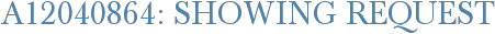 A12040864: Showing Request