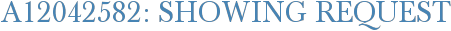 A12042582: Showing Request