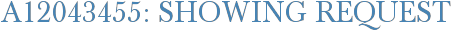 A12043455: Showing Request