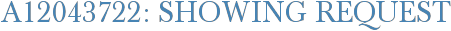 A12043722: Showing Request