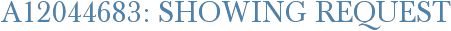 A12044683: Showing Request