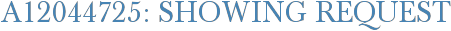A12044725: Showing Request