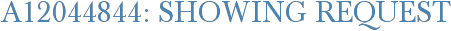 A12044844: Showing Request