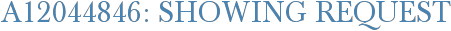 A12044846: Showing Request