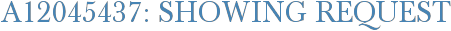 A12045437: Showing Request