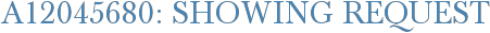 A12045680: Showing Request