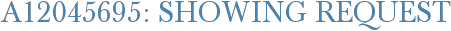A12045695: Showing Request