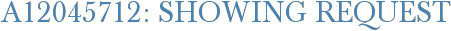 A12045712: Showing Request