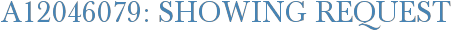 A12046079: Showing Request
