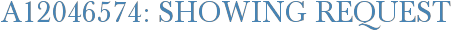 A12046574: Showing Request