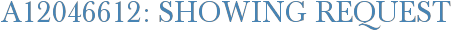 A12046612: Showing Request
