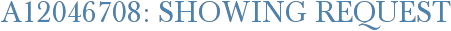 A12046708: Showing Request