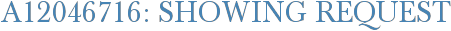 A12046716: Showing Request