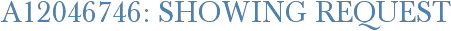 A12046746: Showing Request