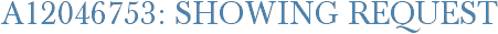 A12046753: Showing Request