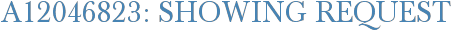 A12046823: Showing Request