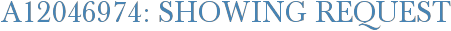 A12046974: Showing Request
