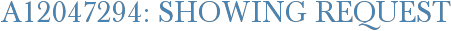 A12047294: Showing Request