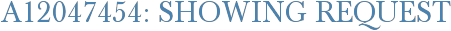A12047454: Showing Request
